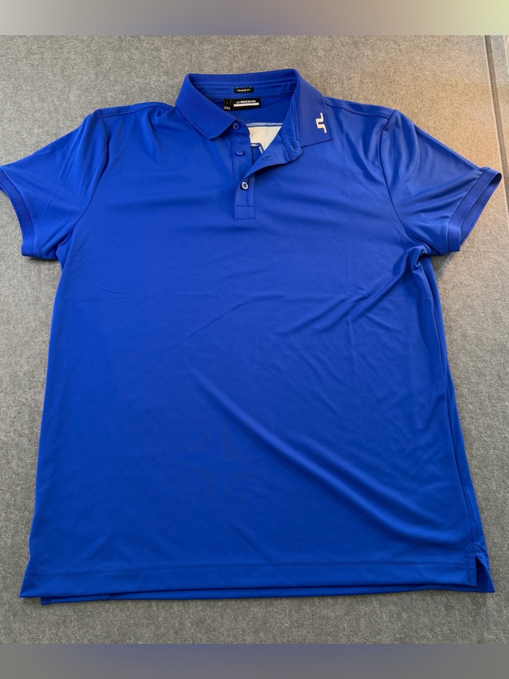 J. Lindeberg Men's KV Regular Fit Golf Polo Shirt Club Blue size L